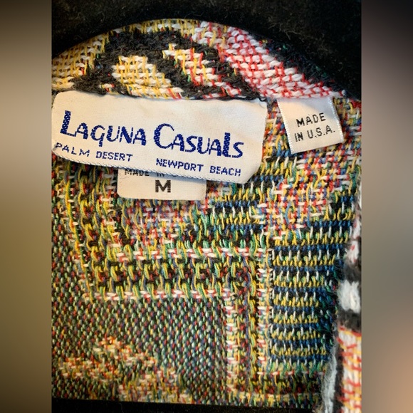 Laguna Casuals vintage 1990s tapestry jacket with geckos 🦎 size Medium - Picture 2 of 9